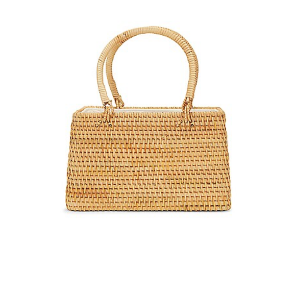 Casa Clara Handbags - Casa Clara Ophelia Bag in Rattan in Brown